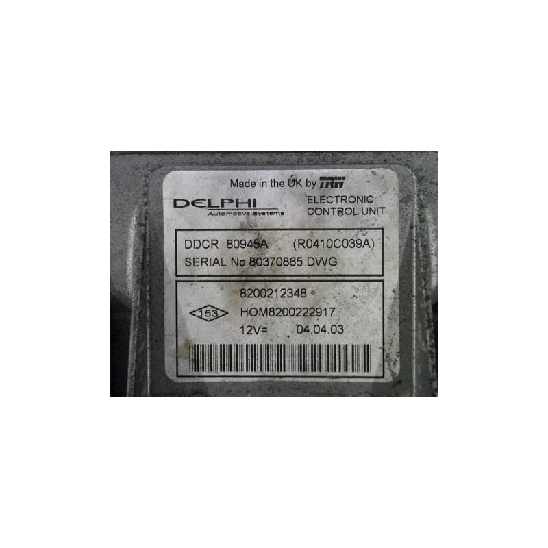 CALCULATEUR MOTEUR RENAULT CLIO II PH.2 01-06