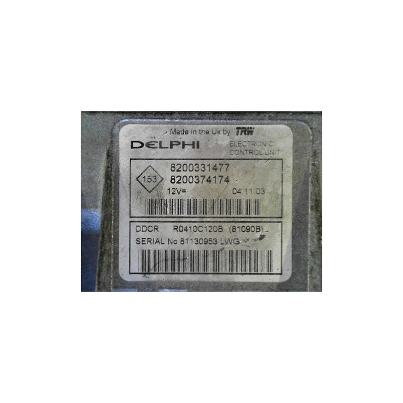 CALCULATEUR MOTEUR RENAULT CLIO II PH.2 01-06