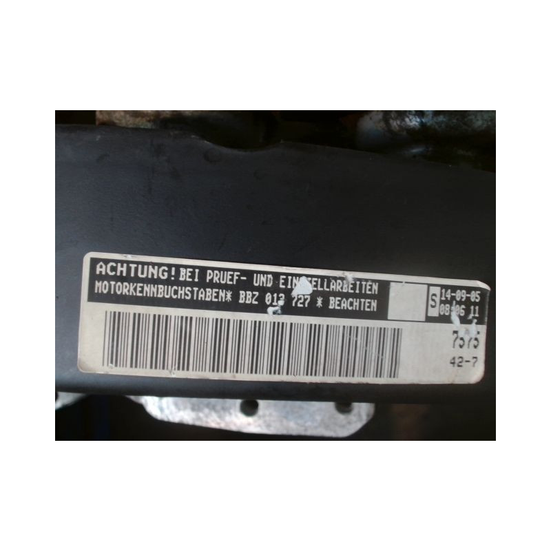 MOTEUR ESSENCE VOLKSWAGEN POLO 2005- 1.4 16V
