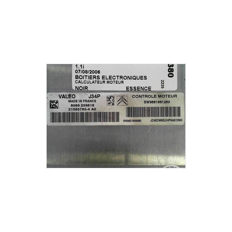 CALCULATEUR MOTEUR CITROEN C2 03-08