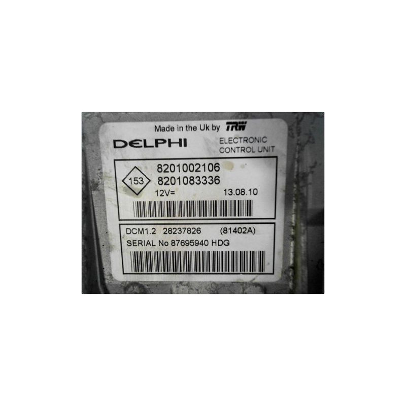 CALCULATEUR MOTEUR DACIA DUSTER 10-13