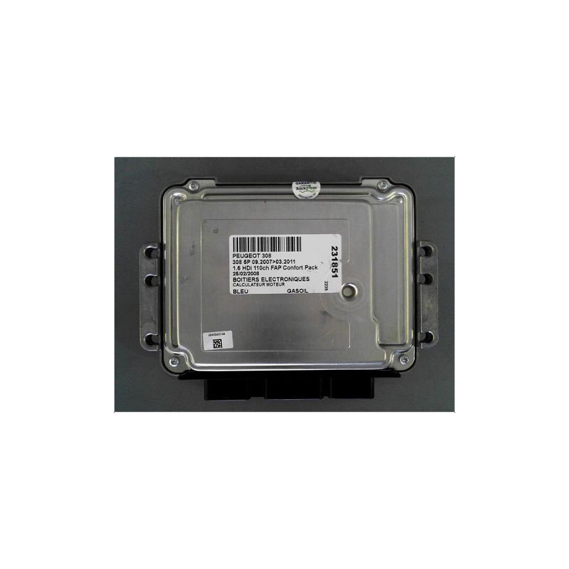 CALCULATEUR MOTEUR PEUGEOT 308 2007-2011