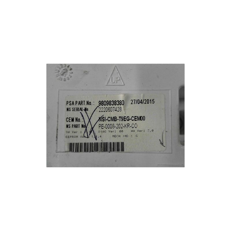 BLOC COMPTEURS PEUGEOT 308 II SW 14-17