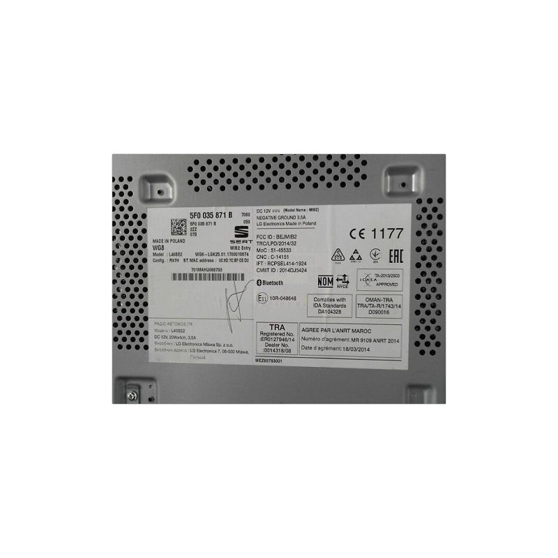 AUTORADIO SEAT IBIZA IV PH3 2015-