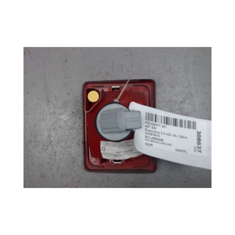 FEU BROUILLARD ARRIERE DROIT PEUGEOT 407 SW