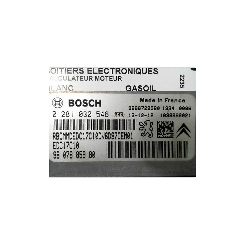 CALCULATEUR MOTEUR CITROEN BERLINGO II PH2 FG 12-15