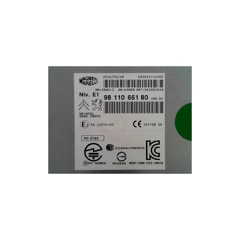 AUTORADIO PEUGEOT 208 PH2 2015-