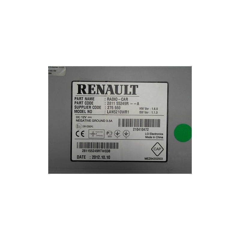 AUTORADIO RENAULT CLIO IV 12-16