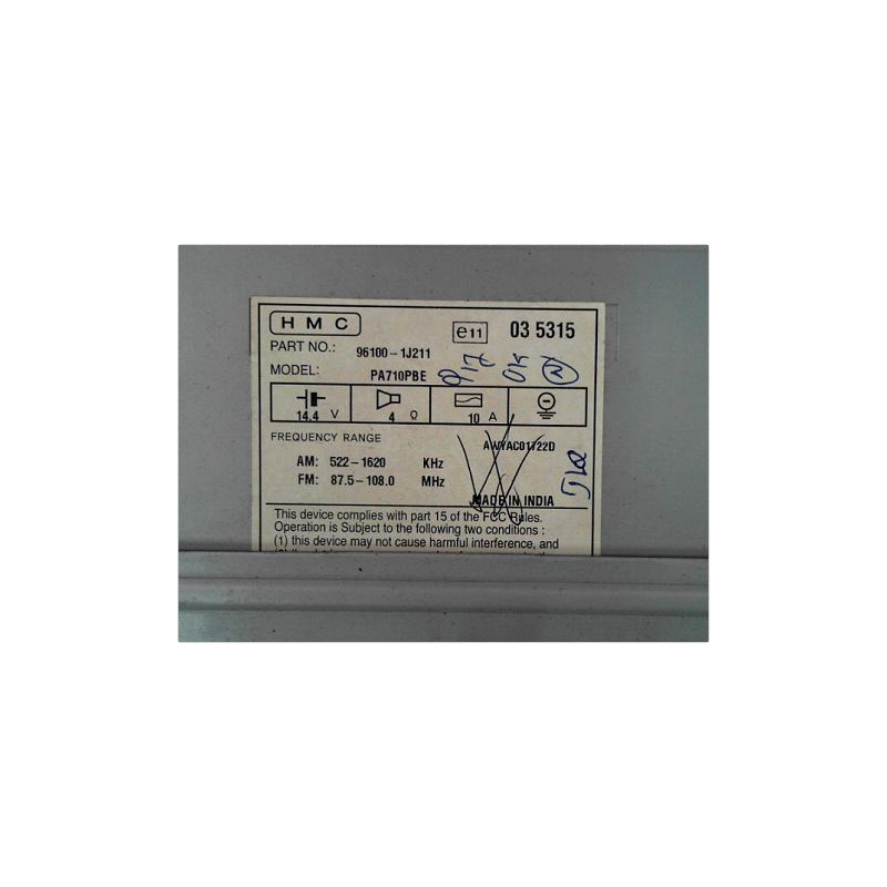 AUTORADIO HYUNDAI I 20 09-12