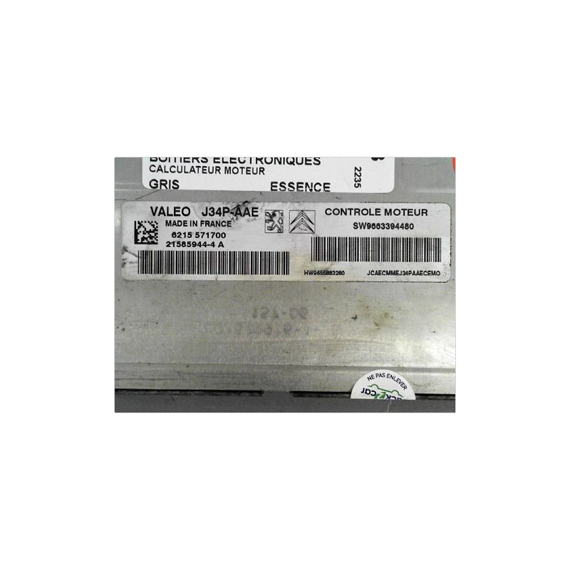 CALCULATEUR MOTEUR PEUGEOT 206 98-09