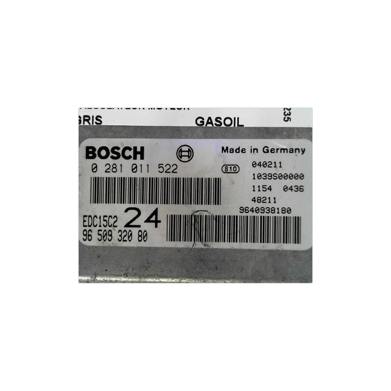 CALCULATEUR MOTEUR PEUGEOT 807 02-14