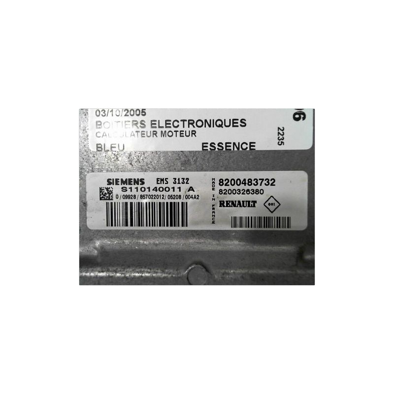 CALCULATEUR MOTEUR DACIA LOGAN 4 P 05-08