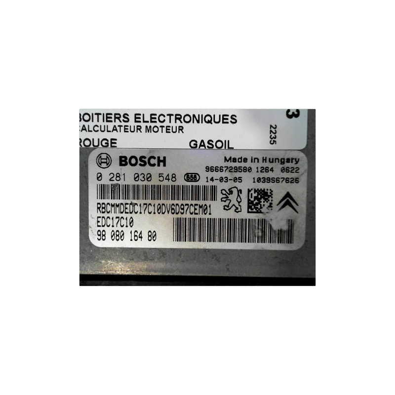 CALCULATEUR MOTEUR CITROEN C3 PICASSO PH2 2012-