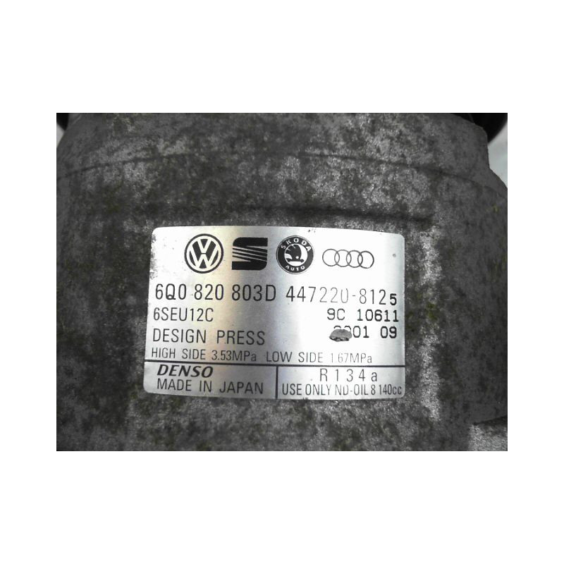 COMPRESSEUR AIR CONDITIONNE VOLKSWAGEN POLO 02-05