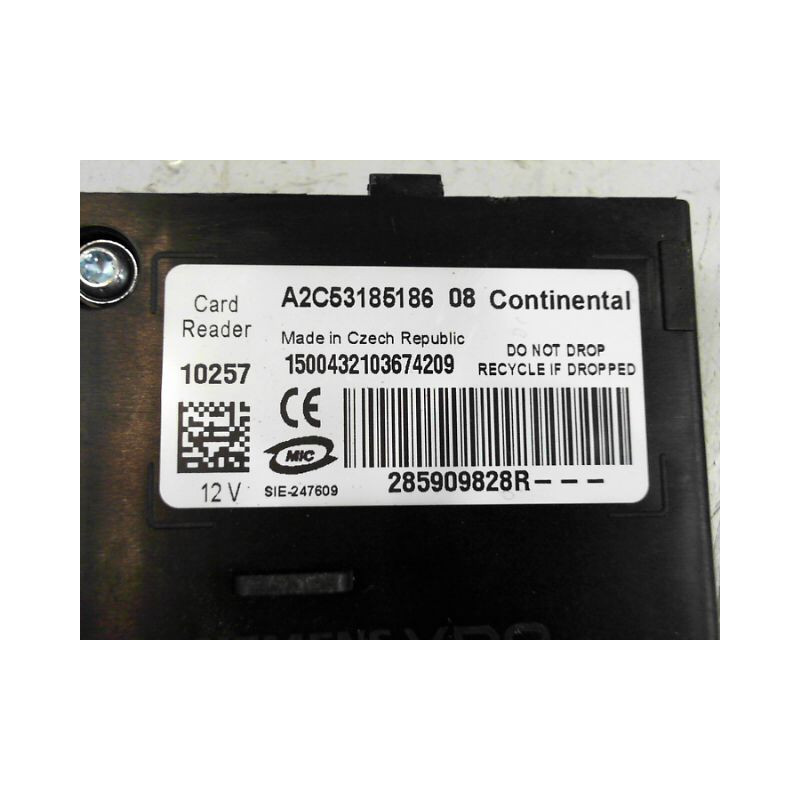 LECTEUR DE CARTE RENAULT SCENIC III 2009-