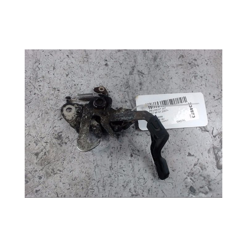 SERRURE CAPOT PEUGEOT 207 2007-