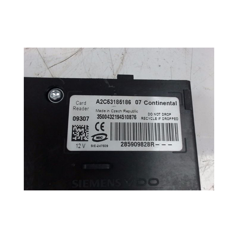 LECTEUR DE CARTE RENAULT SCENIC III 2009-