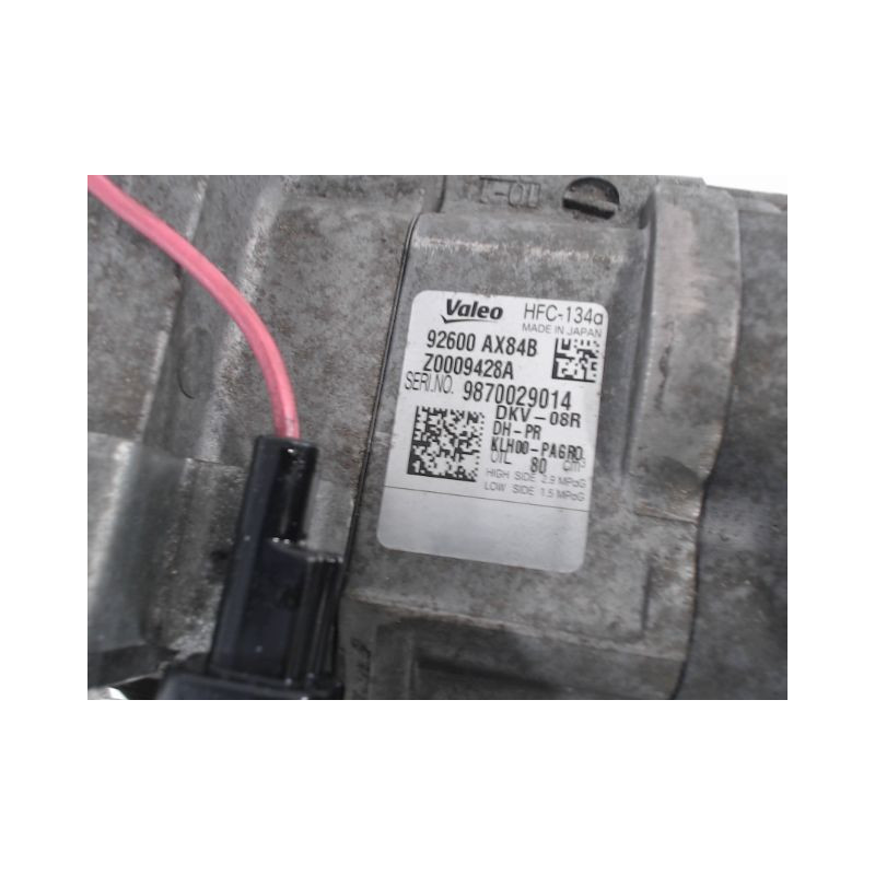 COMPRESSEUR AIR CONDITIONNE NISSAN MICRA 2009-
