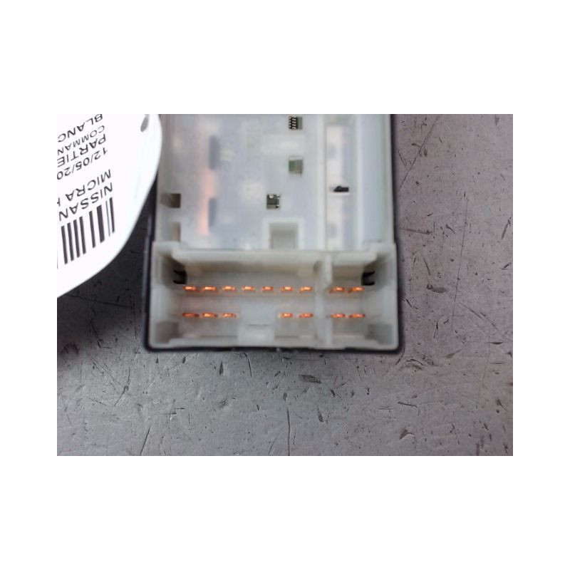 COMMANDE LEVE-GLACE PORTE AVG NISSAN MICRA III Phase 3 2007-2010