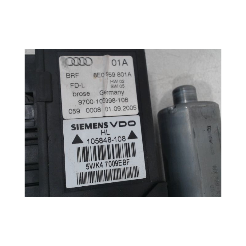 MECANISME+MOTEUR LEVE-GLACE ARRIERE GAUCHE AUDI A4 AVANT 04-08
