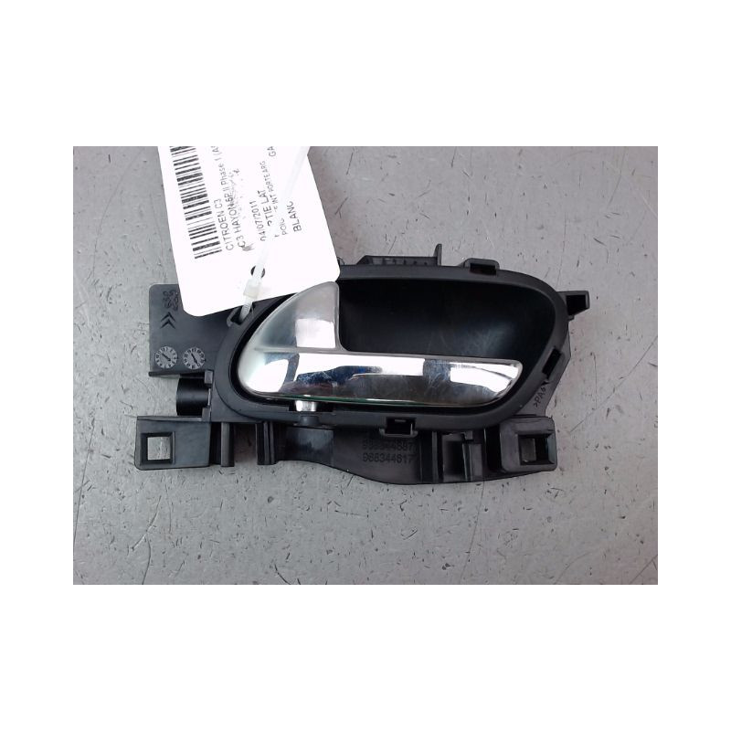 POIGNEE INTERIEURE PORTE ARRIERE GAUCHE CITROEN C3 II Phase 1 (A51) 2009-2013
