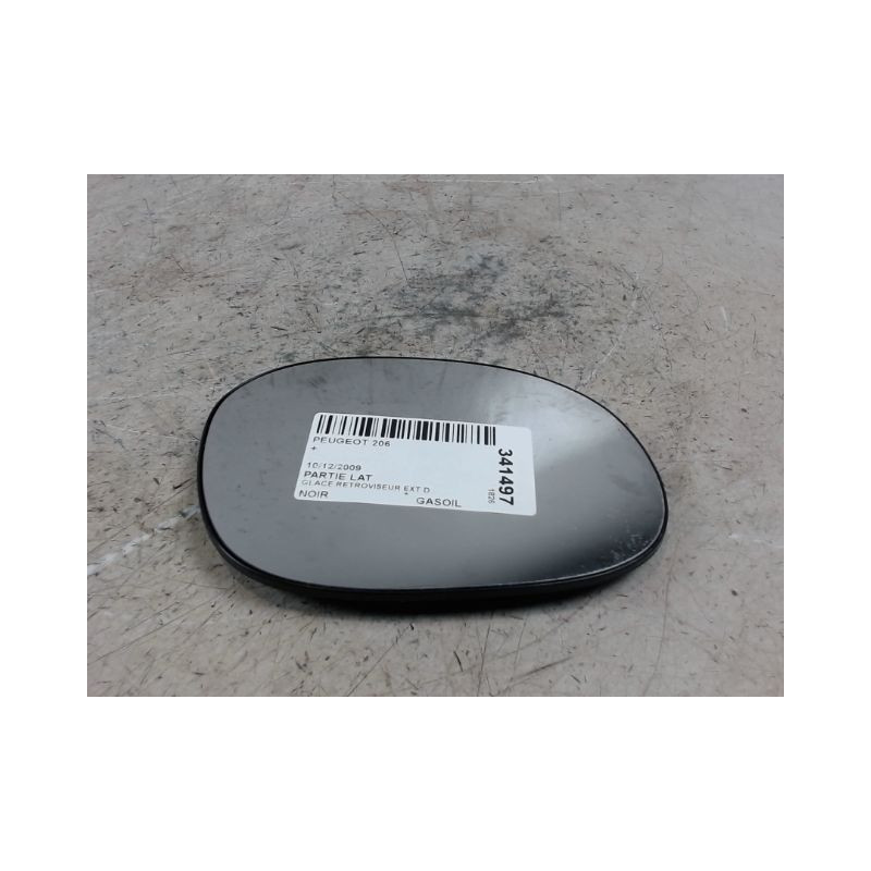 GLACE RETROVISEUR EXT D PEUGEOT 206+ 2009-