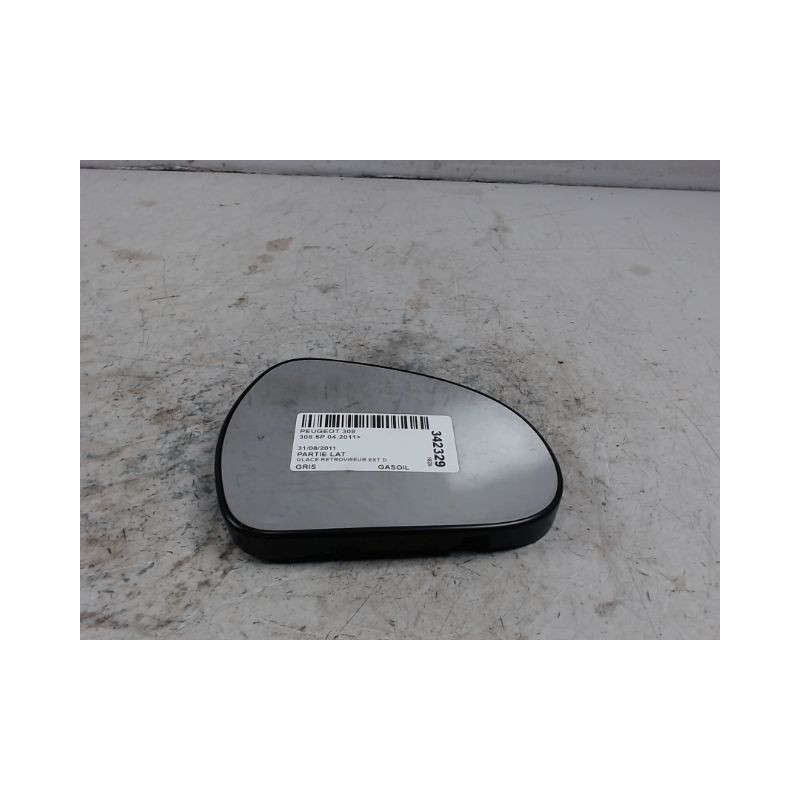 GLACE RETROVISEUR EXT D PEUGEOT 308 2011-