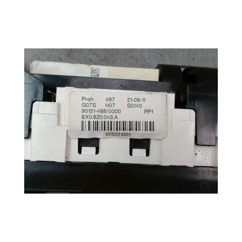 COMMANDE DE CHAUFFAGE AUDI A1 Phase 1 (8X) 2010-2015