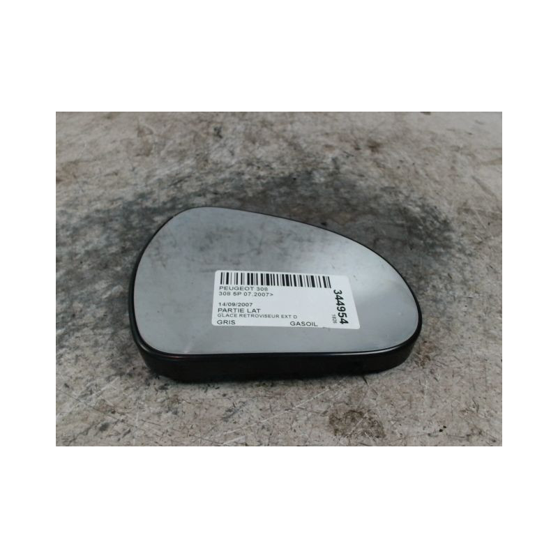 GLACE RETROVISEUR EXT D PEUGEOT 308 2007-