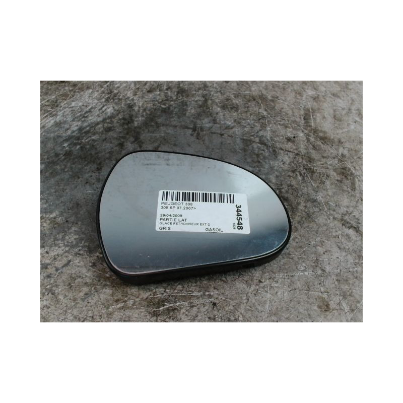 GLACE RETROVISEUR EXT D PEUGEOT 308 2007-