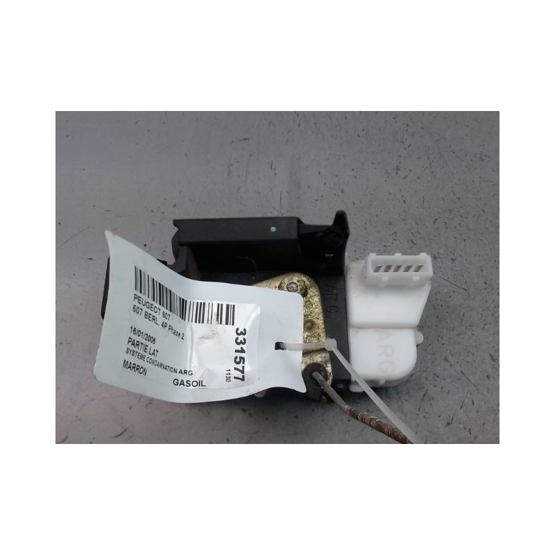SYSTEME CONDAMNATION ARRIERE GAUCHE PEUGEOT 607 BERL. Phase 2 2004-2010