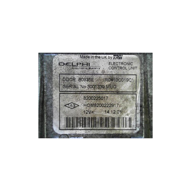 CALCULATEUR MOTEUR RENAULT CLIO II PH.2 01-06