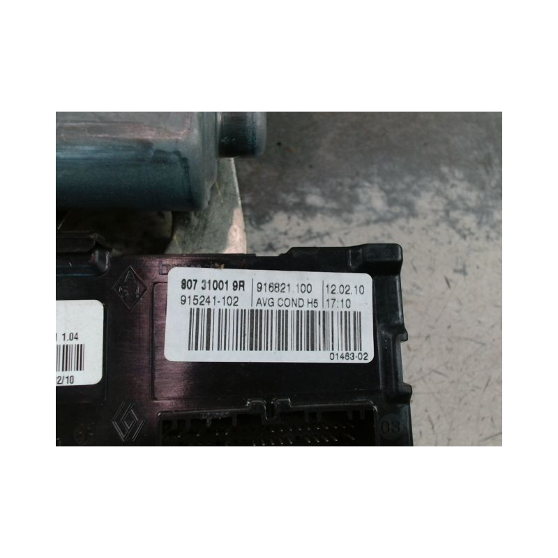 MECANISME+MOTEUR LEVE-GLACE AVANT GAUCHE RENAULT MEGANE III 2008-