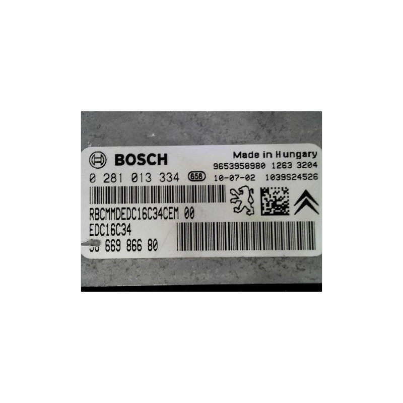 CALCULATEUR MOTEUR PEUGEOT 3008 2009-2013