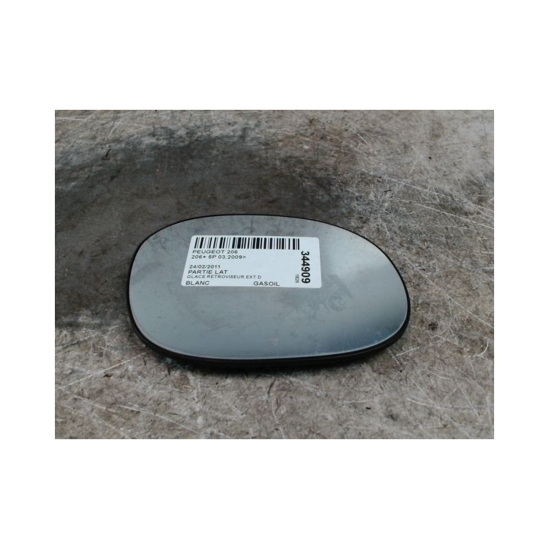GLACE RETROVISEUR EXT D PEUGEOT 206+ 2009-