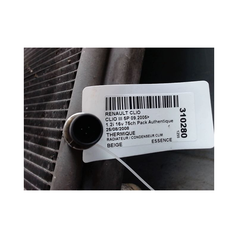 RADIATEUR / CONDENSEUR CLIM RENAULT CLIO III 2005-
