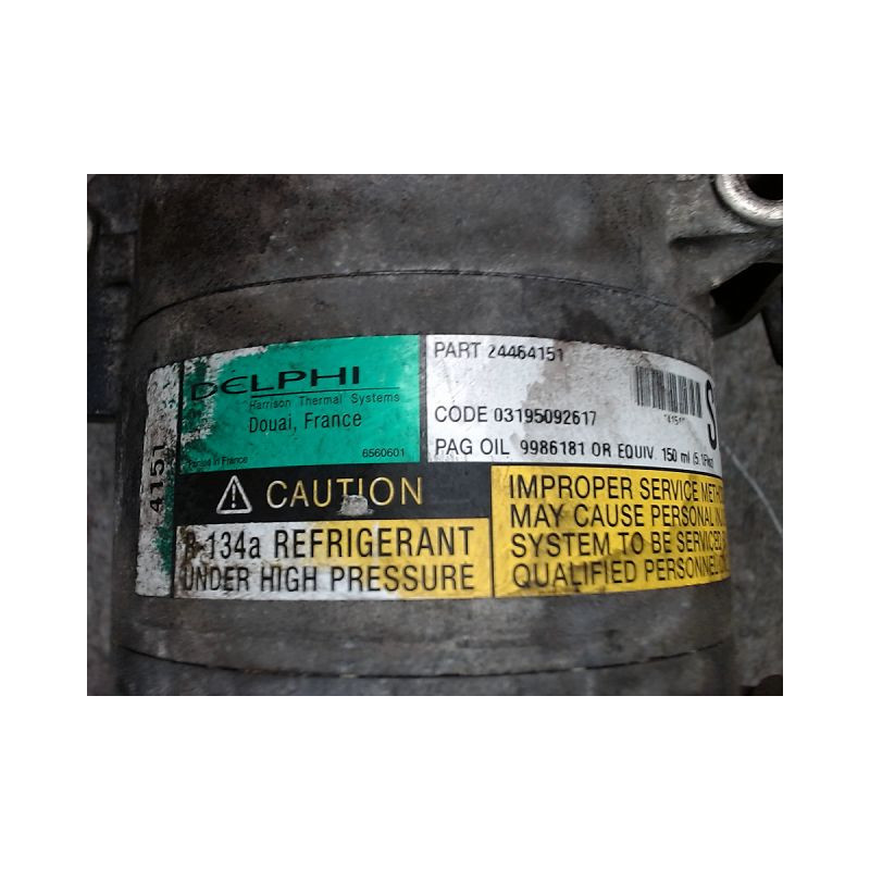 COMPRESSEUR AIR CONDITIONNE OPEL ZAFIRA
