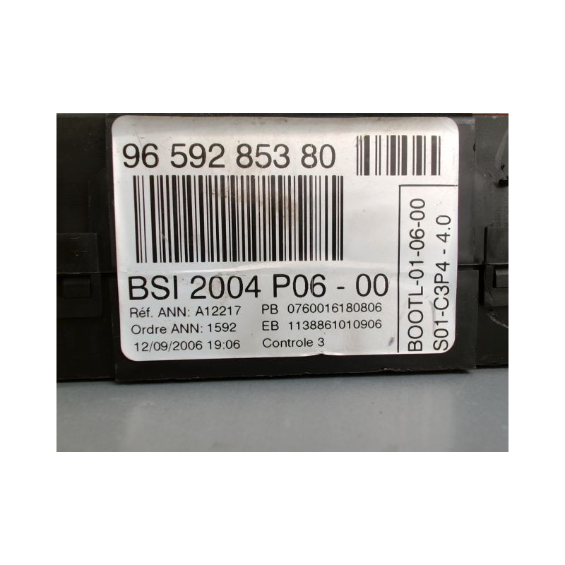 PLATINE FUSIBLE AVANT PEUGEOT 207 DIESEL