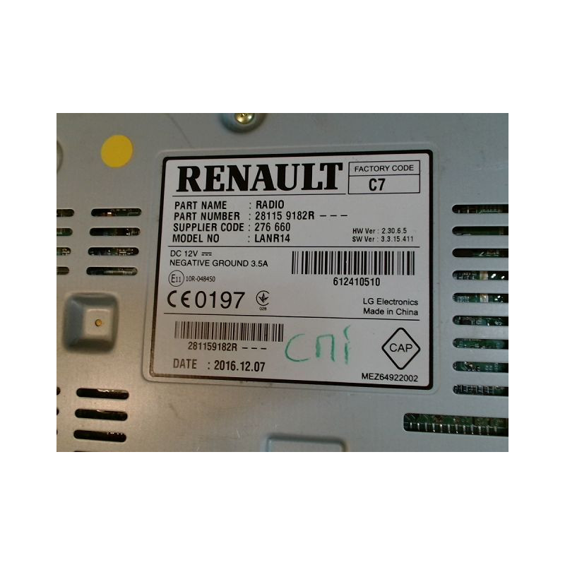 AUTORADIO RENAULT MEGANE