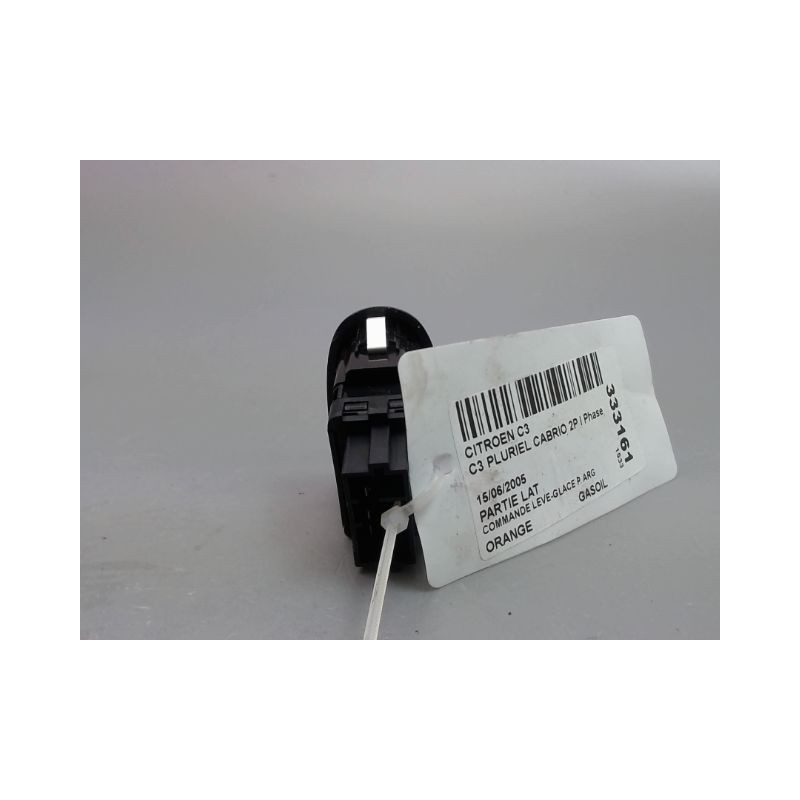COMMANDE LEVE-GLACE PORTE ARG CITROEN C3 PLURIEL CABRIO 2P I Phase 1 2003-2008