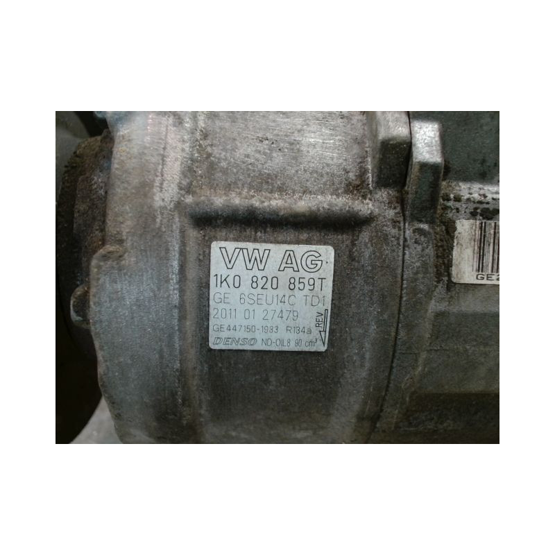 COMPRESSEUR AIR CONDITIONNE VOLKSWAGEN GOLF VI 2008-