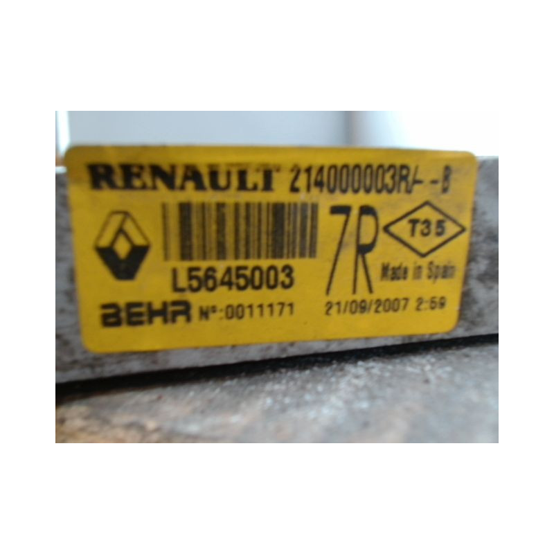 RADIATEUR RENAULT LAGUNA III 2007-