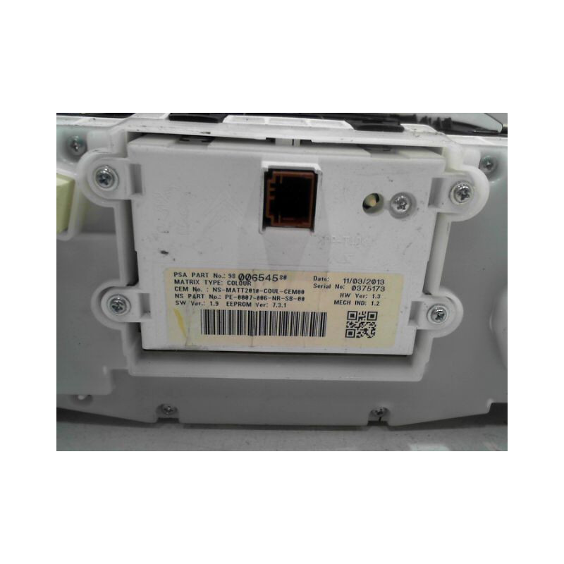 BLOC COMPTEURS PEUGEOT 208