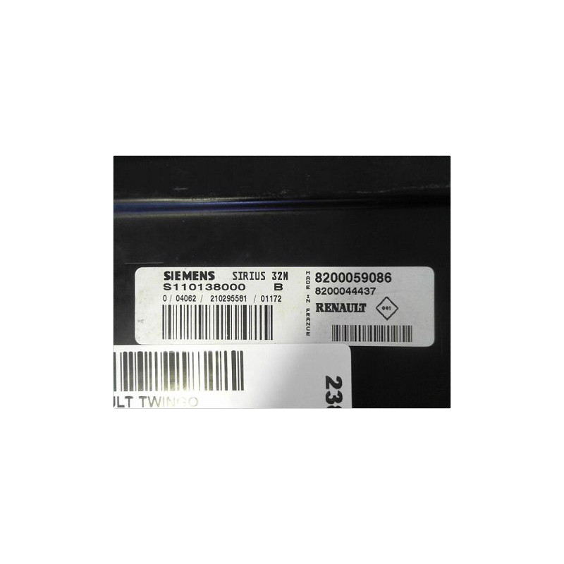 CALCULATEUR MOTEUR RENAULT TWINGO PH.3 00-07