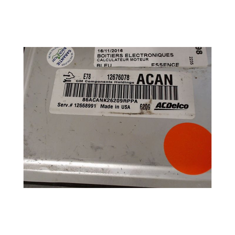 CALCULATEUR MOTEUR OPEL CORSA 2010-