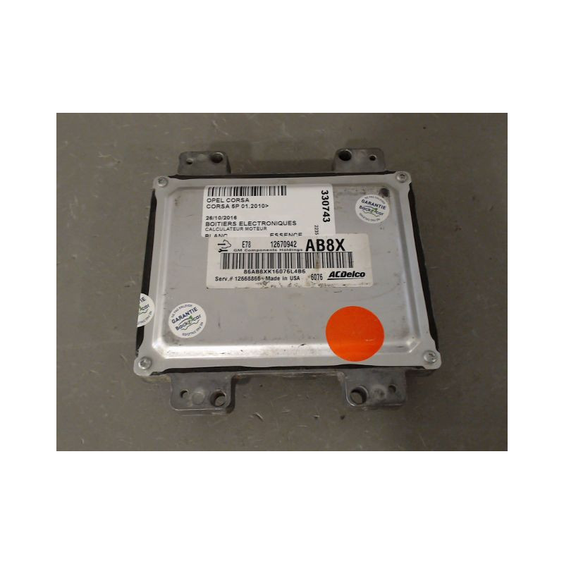 CALCULATEUR MOTEUR OPEL CORSA 2010-
