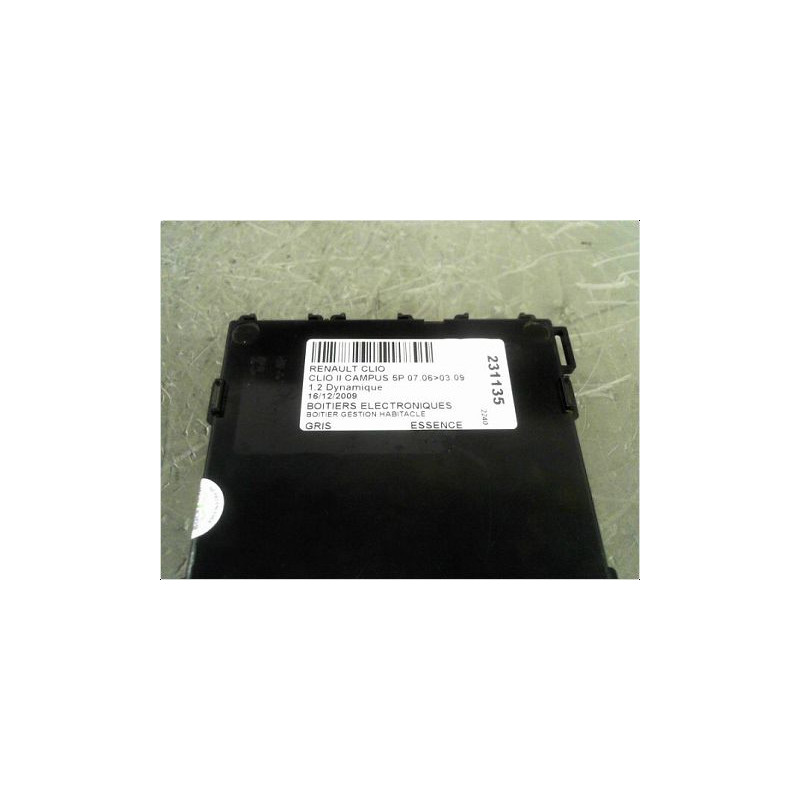 BOITIER GESTION HABITACLE RENAULT CLIO II CAMPUS 06-09
