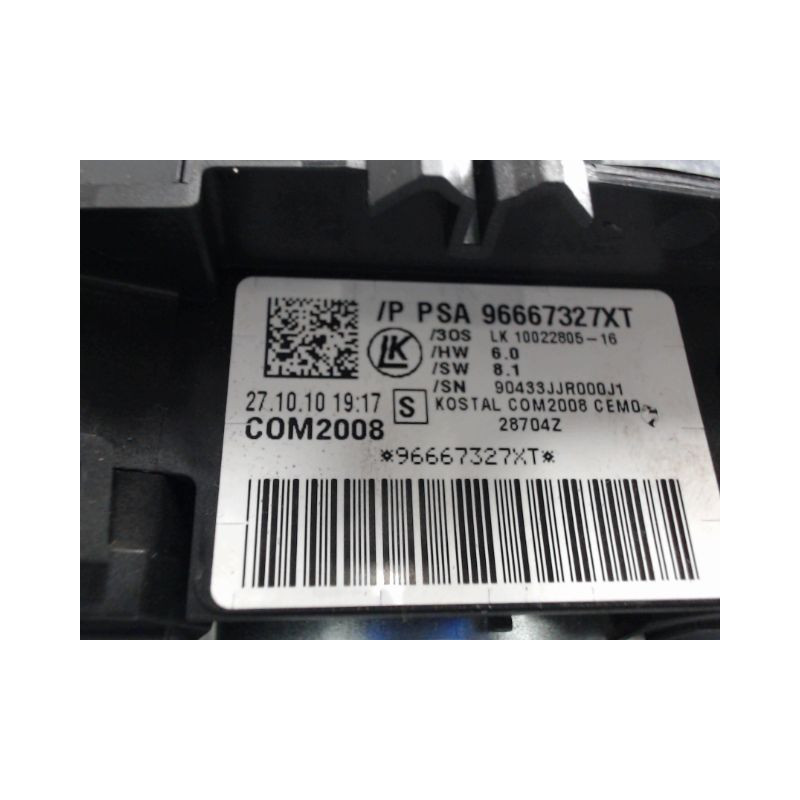 BLOC COMMODOS CITROEN C3 2009-