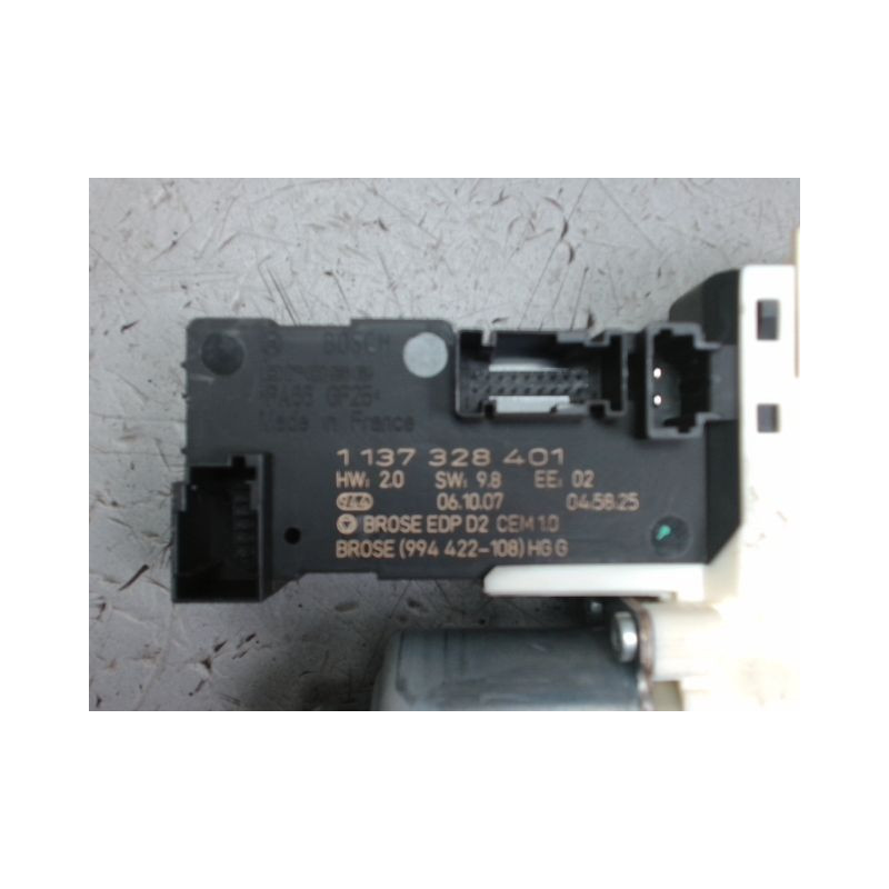 MECANISME+MOTEUR LEVE-GLACE AVANT GAUCHE PEUGEOT 407