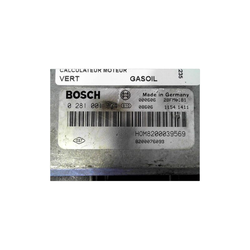 CALCULATEUR MOTEUR RENAULT SCENIC I PH2 99-03